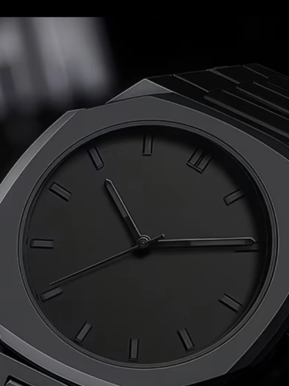 Stylish New Men’s Quartz Watch Black Cool Fashion for Everyday Wear and Casual